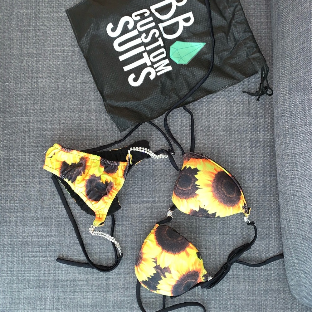 Posing bikini suit